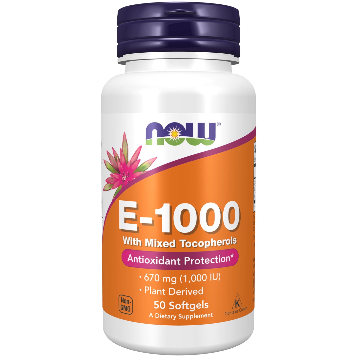 NOW Foods Supplements, Vitamin E-1,000 IU Mixed Tocopherols, Antioxidant Protection*, 100 Softgels