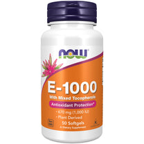 NOW Foods Supplements, Vitamin E-1,000 IU Mixed Tocopherols, Antioxidant Protection*, 100 Softgels