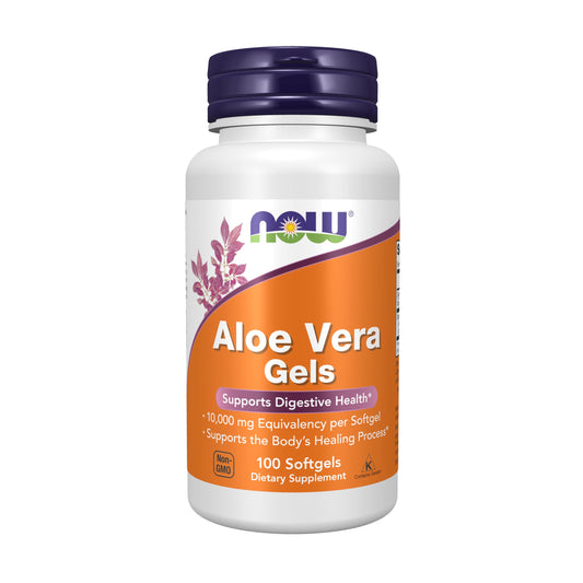 NOW Supplements, Aloe Vera (Aloe barbadensis) 10,000 mg, Supports Digestive Health*, 100 Softgels