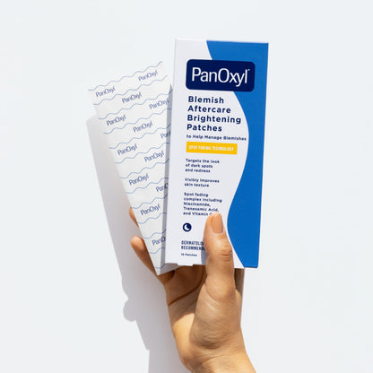 PanOxyl Blemish Brightening Patches: Dermatologist-Recommended, Help Fade Post-Acne Dark Spots and Reduce Redness, Large Clear Patches Cover a Bigger Area, Vegan and Latex-Free, 16ct