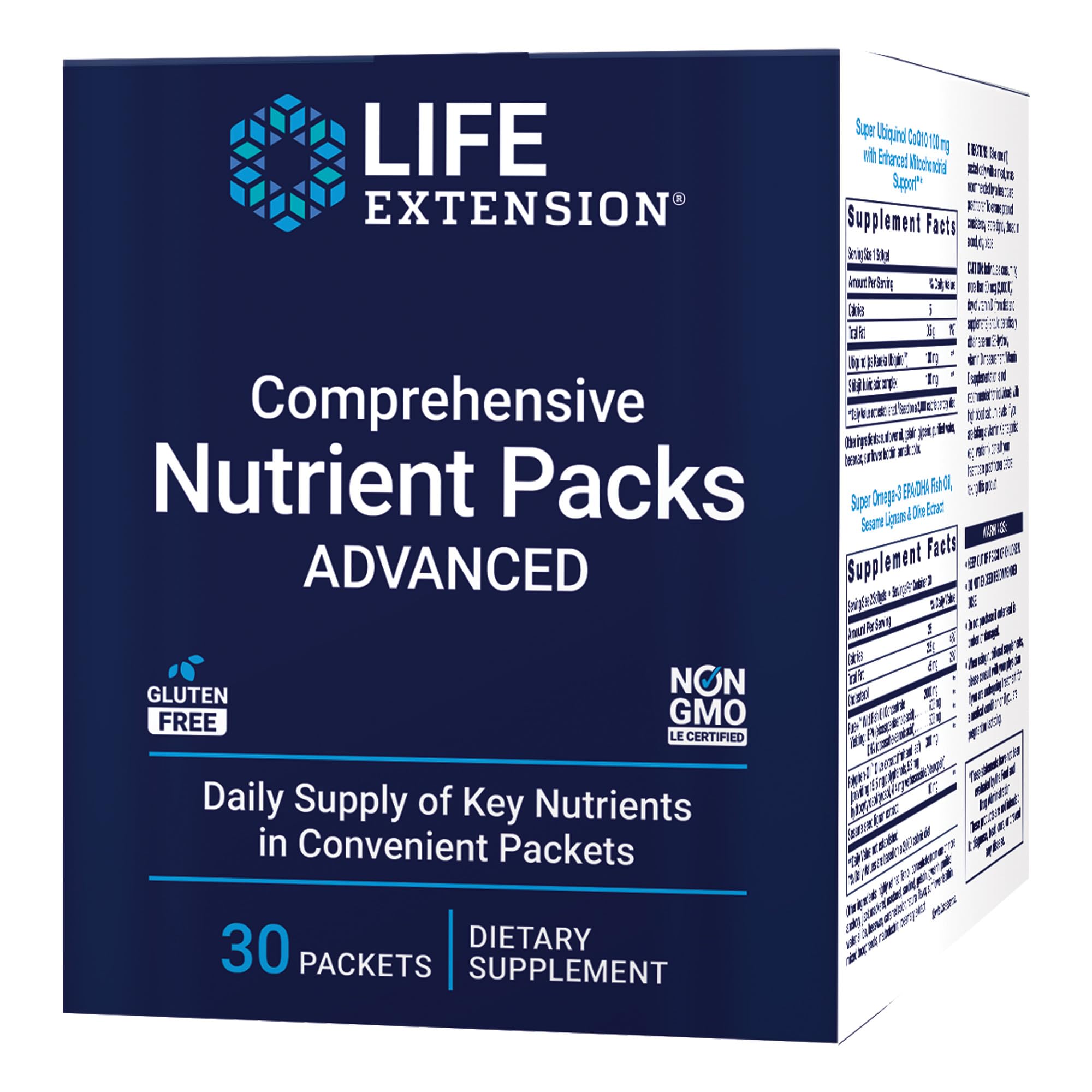 Life Extension Comprehensive Nutrient Packs Advanced, 30 Packets