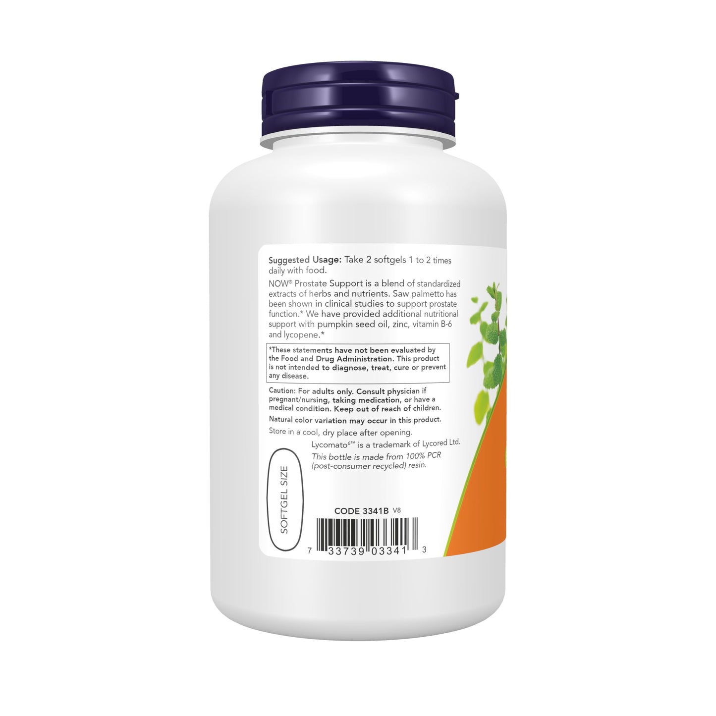 NOW Supplements, Prostate Support, Prostate Support, with Standardized Saw Palmetto, Stinging Nettle & Lycopene, 180 Softgels
