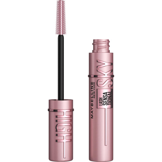 Maybelline Lash Sensational Sky High Washable Mascara Makeup, Volumizing, Lengthening, Defining, Curling, Multiplying, Buildable Formula, True Brown, 1 Count