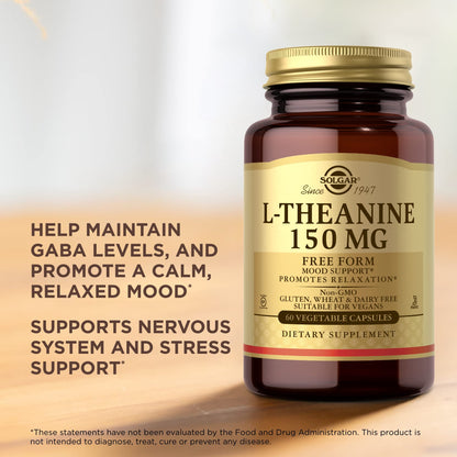 Solgar L-Theanine 150 mg, 60 Vegetable Capsules