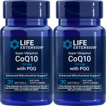 Life Extension Super Ubiquinol CoQ10 with PQQ, 30 softgels (Pack of 2)