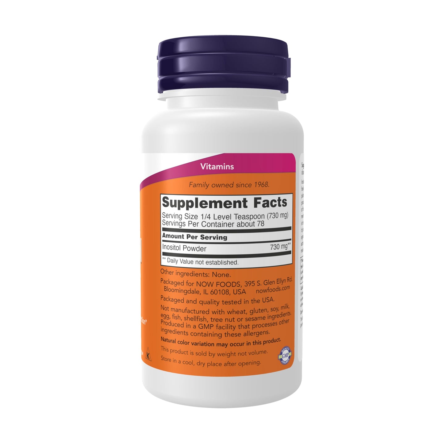 NOW Supplements, Inositol Powder, Cellular Health*, 2-oz