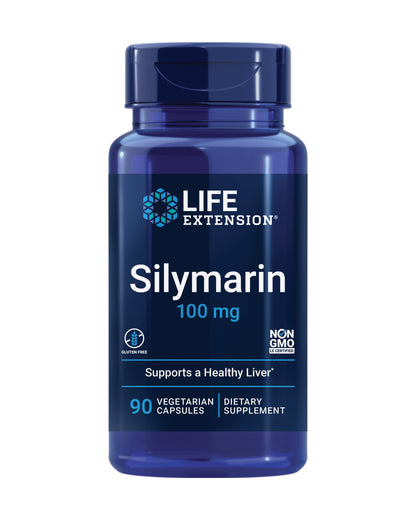 Life Extension Silymarin – Milk Thistle Extract – Supports Liver Health – Gluten-Free, Non-GMO, Vegetarian – 90 Capsules