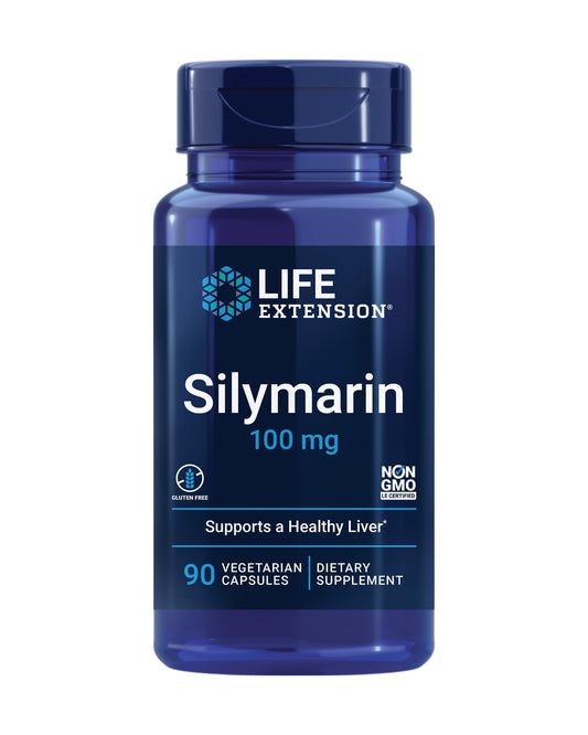 Life Extension Silymarin – Milk Thistle Extract – Supports Liver Health – Gluten-Free, Non-GMO, Vegetarian – 90 Capsules