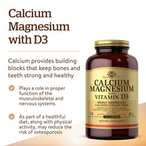 Solgar Calcium Magnesium with Vitamin D3, 300 Tablets