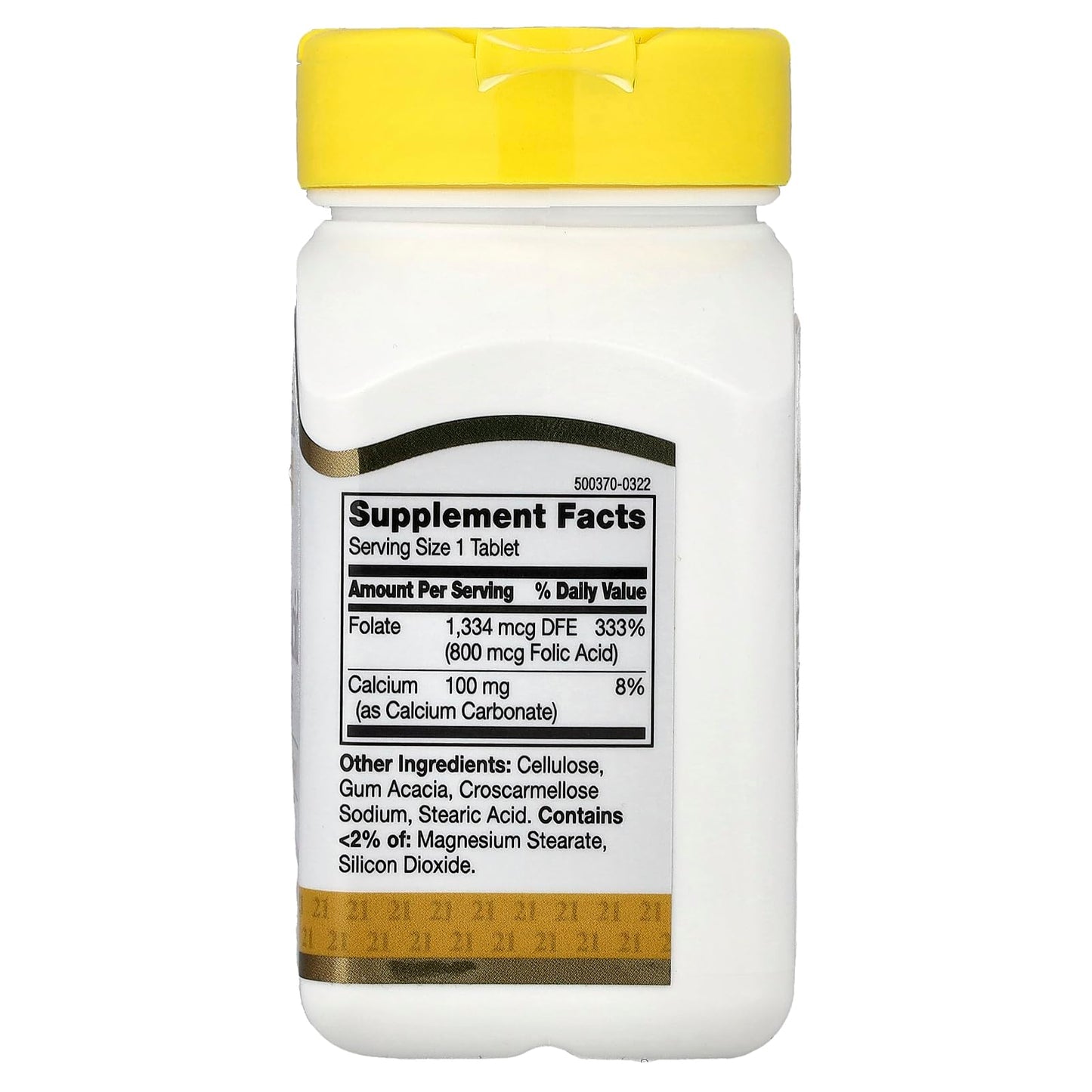 21st Century Folic Acid 800mcg Tablets, Heart Health, 180 Count