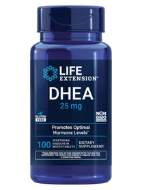 Life Extension DHEA 25 mg – Hormone Balance Supplement, Memory, Muscle Health, Bone Health, Men’s Health, Women’s Health, Gluten-Free, Non-GMO, Vegetarian, 100 Dissolve-in-Mouth Tablets