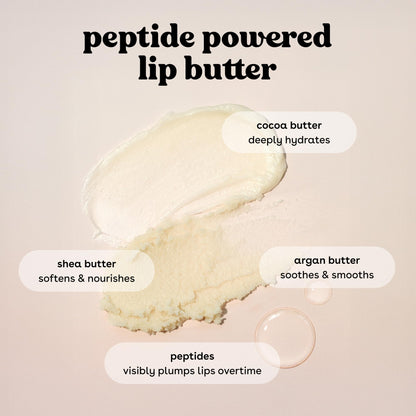 eos Lip Butter- Vanilla Cashmere, Peptide Lip Treatment, 0.35 oz