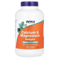 Now Foods, Calcium & Magnesium + D - 240 Softgels