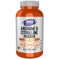 NOW Foods Sports Nutrition, Arginine & Citrulline Powder, 1:1 Ratio, Amino Acid, 12-Ounce