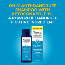 Nizoral Anti-Dandruff Shampoo with 1% Ketoconazole, Fresh Scent, 14 Fl Oz