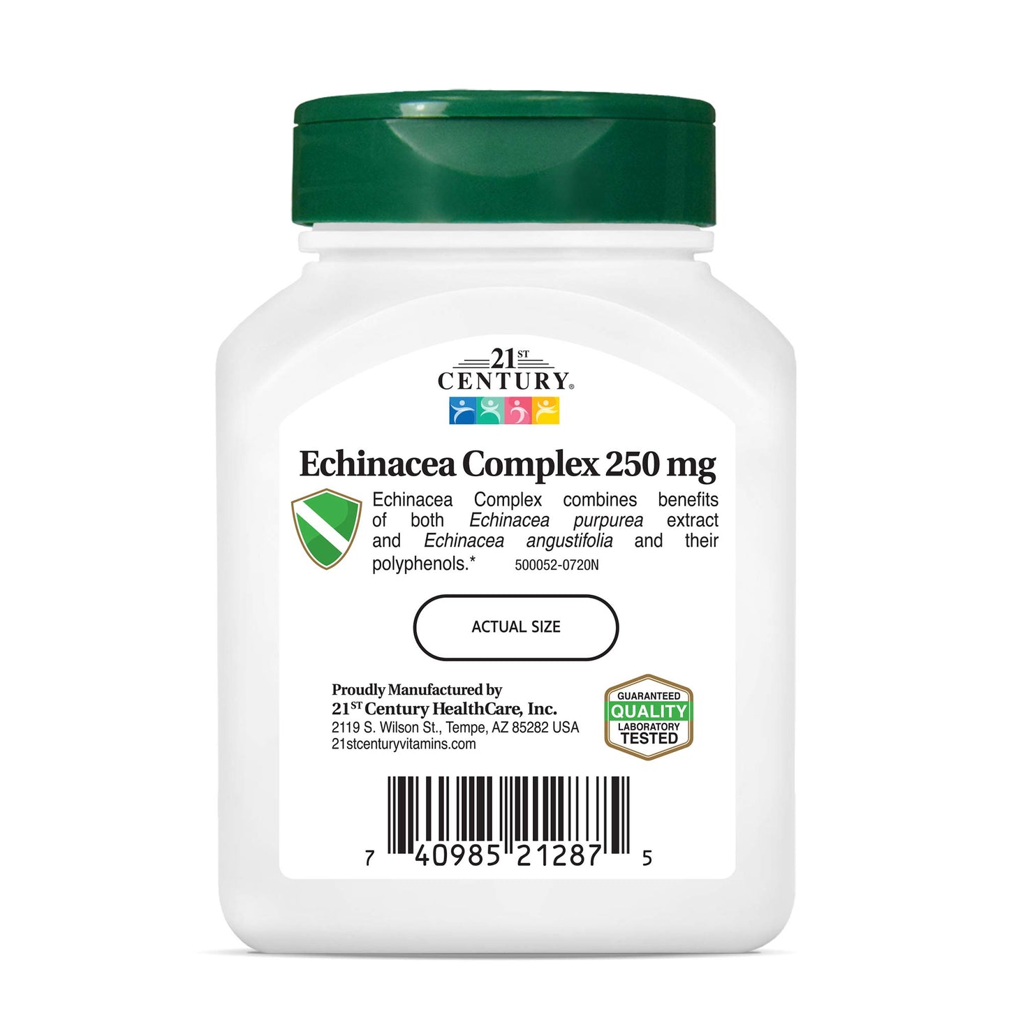 21st Century Echinacea Vegetarian Capsules, 60 Count