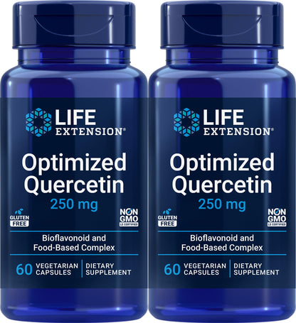 Life Extension Optimized Quercetin, 60 Vegetarian Capsules (Pack of 2)