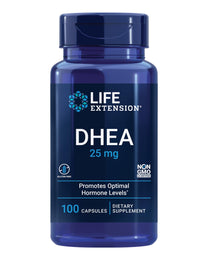 Life Extension Pregnenolone 50mg and DHEA 25mg - Hormone Balance and Anti-Aging Supplements - 100 Capsules Each