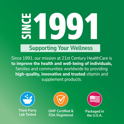 21st Century Milk Thistle Extract Vegetarian Capsules, 200 Count