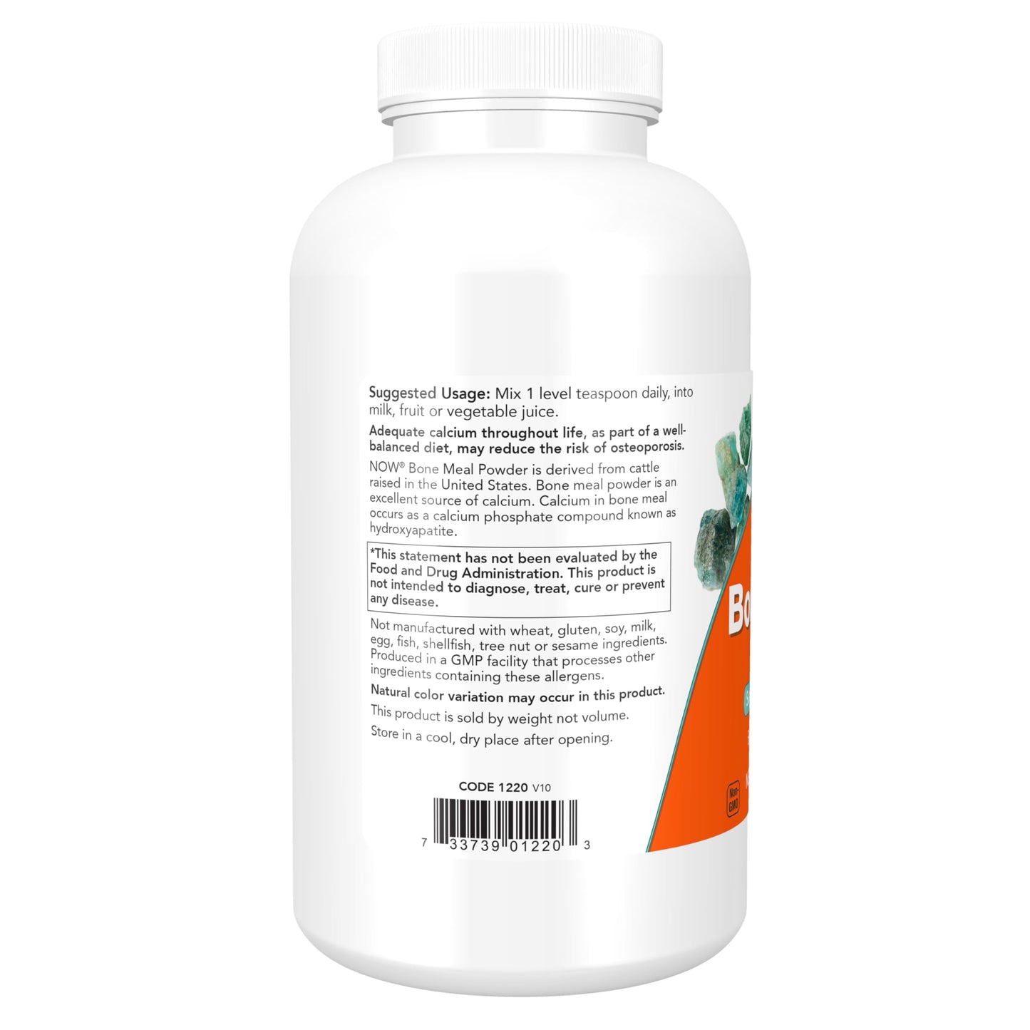 NOW Foods Supplements, Bone Meal Powder with Calcium Carbonate and Magnesium Oxide, Natural Calcium Source, 1-Pound