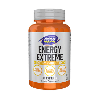 NOW Foods Sports Nutrition, Sports Energy Extreme with B Vitamins and other cofactors such as Chromium, Magnesium Malate and Carnitine, 90 Veg Capsules