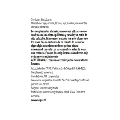 Solgar Folate 666 MCG DFE (Metafolin 400 MCG)