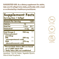 Omega-3 "950" mg Solgar 50 Softgel