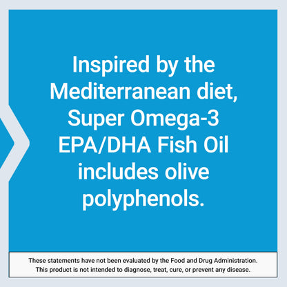 Life Extension Super Omega-3 EPA/DHA Fish Oil, Sesame Lignans & Olive Extract – Heart Health, Brain Health, Inflammation Health Support, Cholesterol Health Support, Gluten-Free, Non-GMO, 60 Softgels