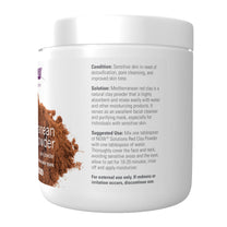 NOW Foods Solutions, Mediterranean Red Clay Powder, Pure Powder for Sensitive Skin Facial Mask, 14-Ounce
