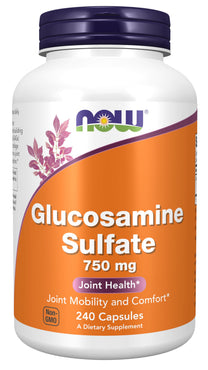 NOW Foods Supplements, Glucosamine Sulfate 750 mg, with UL Dietary Supplement Certification, 240 Veg Capsules