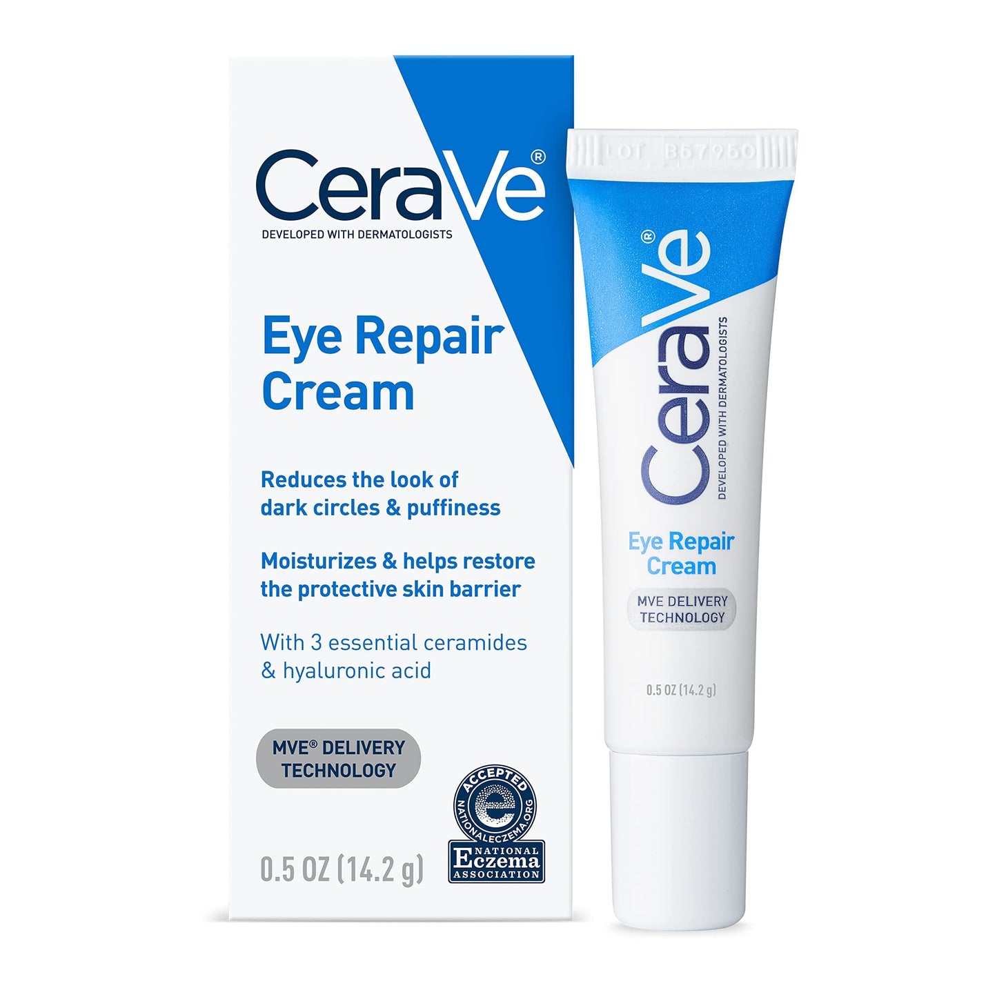 CeraVe Eye Repair Cream | Under Eye Cream| 0.5 Ounce & Daily Moisturizing Lotion | 19 Ounce & Hydrating Facial Cleanser | Moisturizing Non-Foaming Face Wash | 16 Fluid Ounce