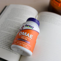 NOW Supplements, DMAE (Dimethylaminoethanol) 250 mg, Healthy Brain Function*, 100 Veg Capsules