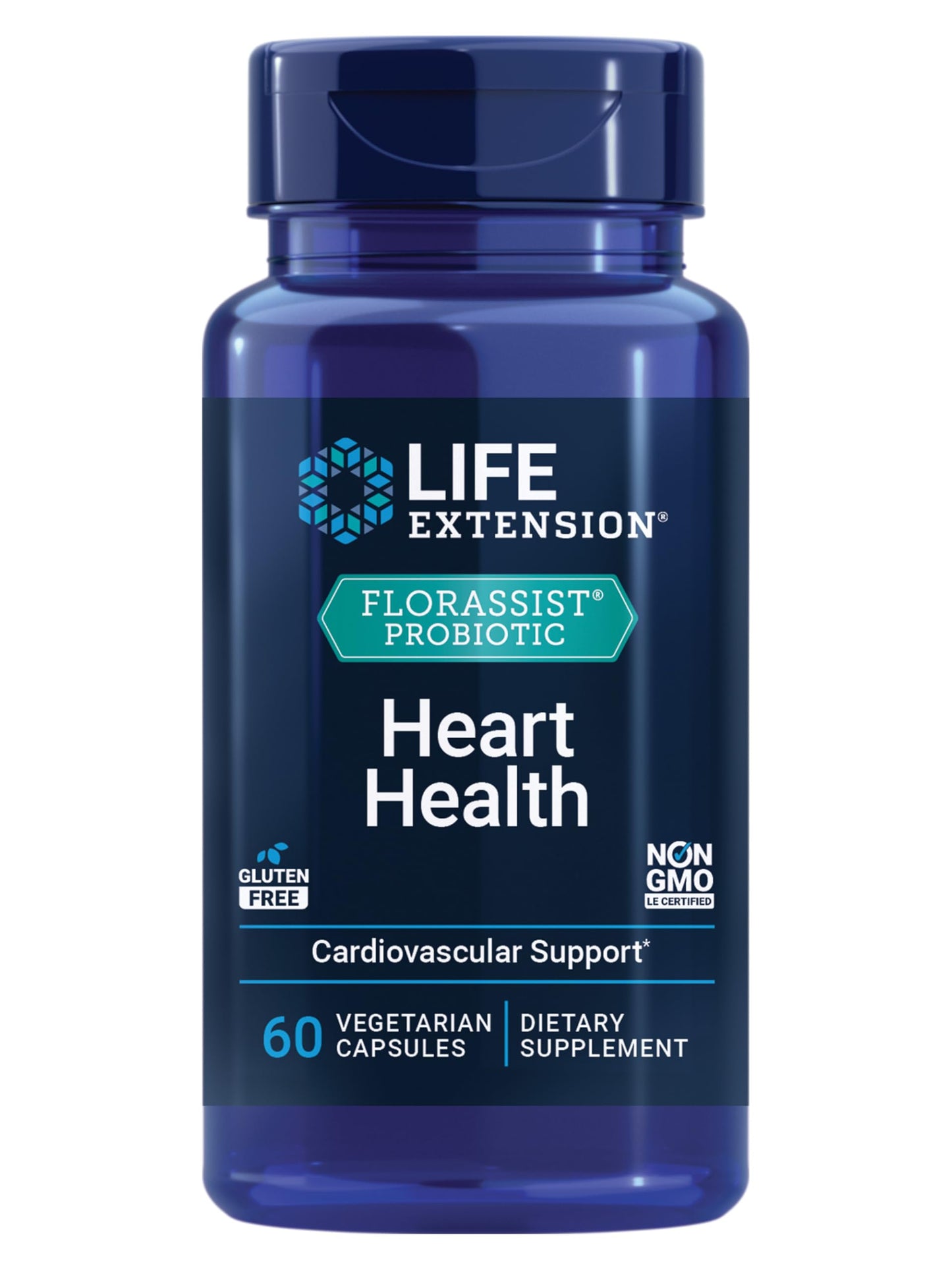 Life Extension FLORASSIST Probiotic Heart Health, 60 Capsules
