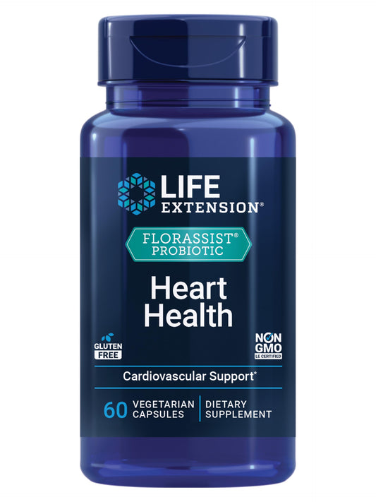 Life Extension FLORASSIST Probiotic Heart Health, 60 Capsules