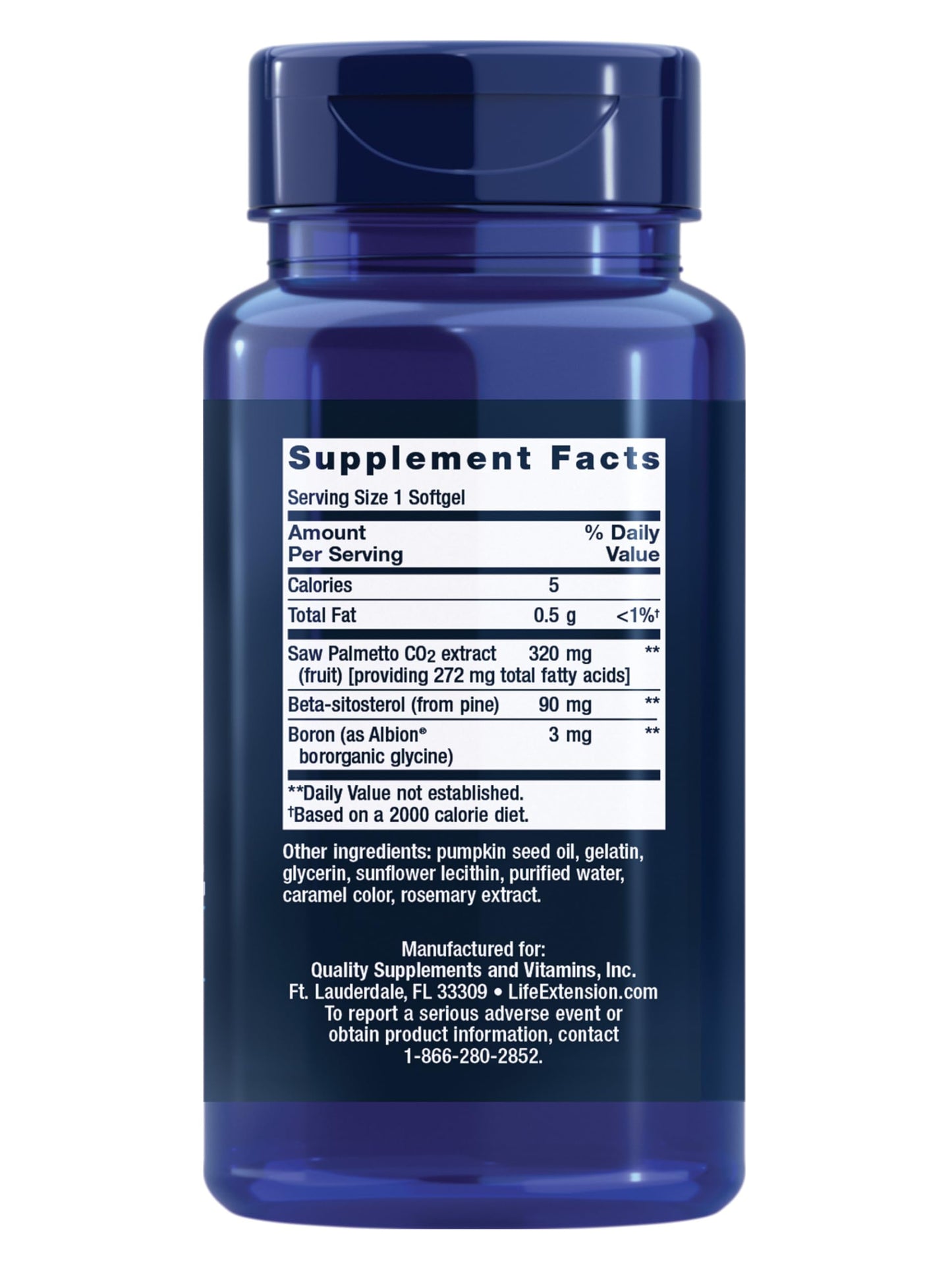 Life Extension PalmettoGuard Saw Palmetto, 30 Softgels