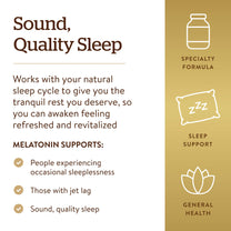 Solgar Melatonin 10mg, 60 Tablets - High Dosage, Vegan, Gluten Free, Kosher
