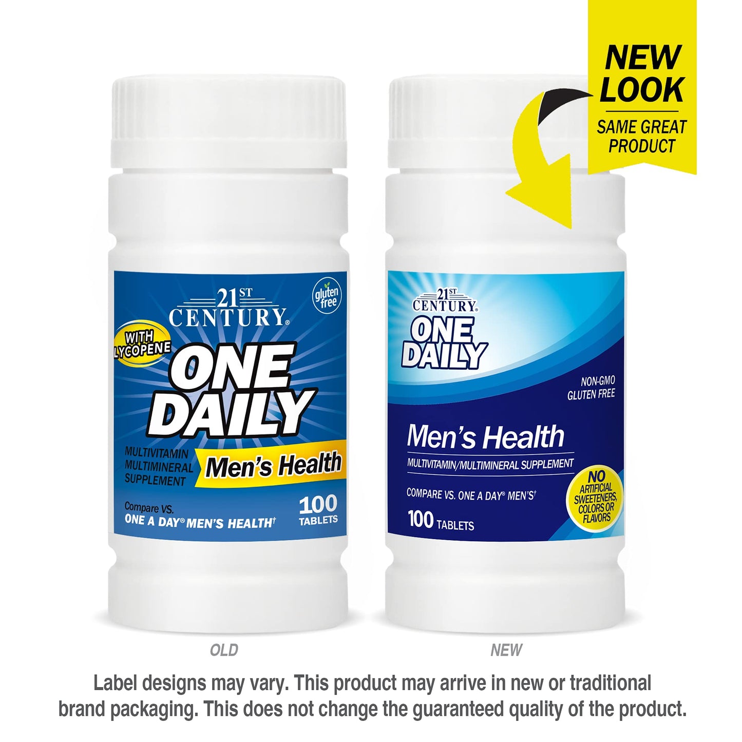 21st Century One Daily Men's Health Multivitamin Tablets, 100 Count