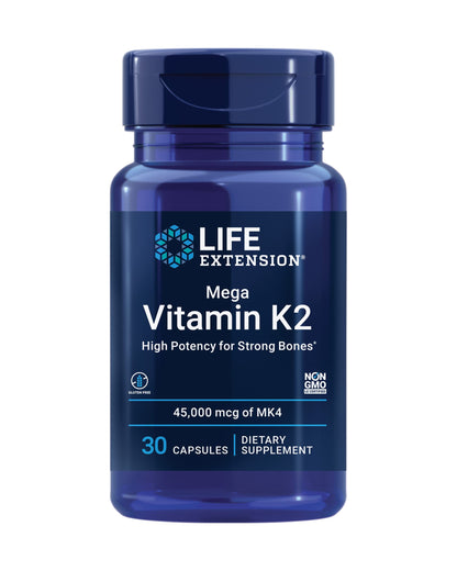 Life Extension Mega Vitamin K2, 45 mg, 30 Capsules