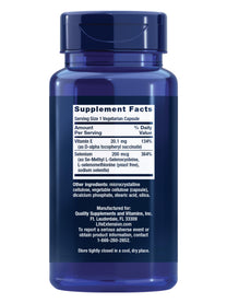 Life Extension Super Selenium Complex, 200 mcg – 3 Forms of Selenium, Vitamin E – Cellular Health & Longevity Support – Gluten-Free, Non-GMO, Vegetarian, 1 Daily – 100 Capsules