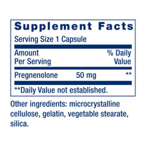 Life Extension Pregnenolone, neurohormone, Promotes Memory Health and Brain Plasticity, Gluten-Free, Non-GMO, 100 Capsules