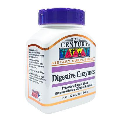 21st Century Digestive Enzymes Capsules, 60 Count (Pack of 3)