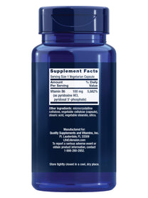 Life Extension Vitamin B6, 100 mg, high Potency, Cardiovascular Health, neurological Health, Eye Health, Healthy Kidney Function, Gluten-Free, Non-GMO, Vegetarian, 90 Capsules