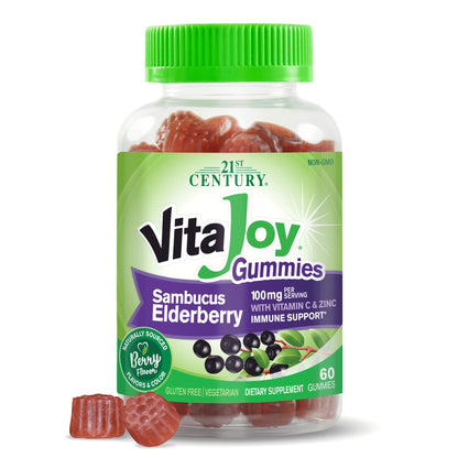 21st Century VitaJoy Sambucus Elderberry Gummies, Immune Support, 60ct