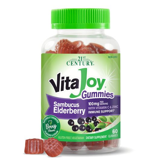 21st Century VitaJoy Sambucus Elderberry Gummies, Immune Support, 60ct