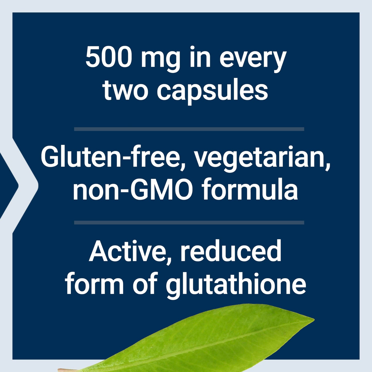 Life Extension Glutathione 500 mg Capsules, Antioxidant, 60 Capsules