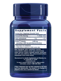 Life Extension FLORASSIST® Prebiotic Chewable (Strawberry), 1000 mg xylooligosaccharides, prebiotic Supplement Provides Fuel for Gut Flora, Gluten-Free, Non-GMO, Vegetarian, 60 chewable Tablets