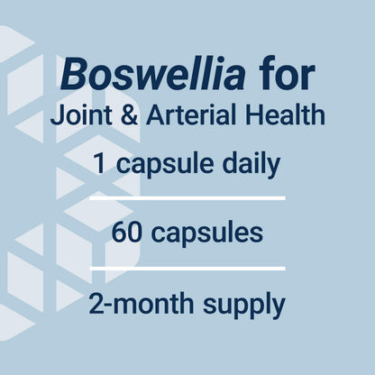 Life Extension Boswellia, standardized Boswellia serrata Extract, Promotes Joint, Cell & arterial Health, Gluten-Free, Non-GMO, Vegetarian, 60 Capsules