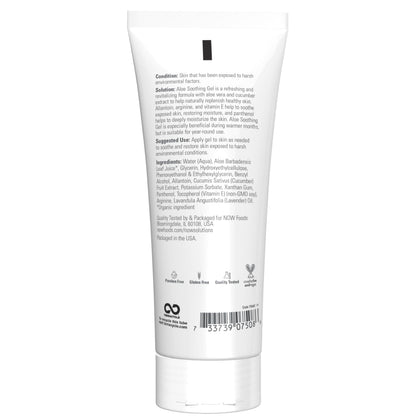 NOW Solutions, Aloe Soothing Gel, Soothing & Replenishing, 8 fl. oz