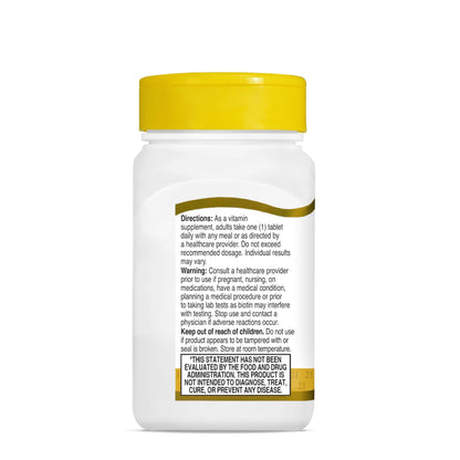 21st Century Biotin 10,000mcg Tablets, Hair, Skin & Nails, 120 Count
