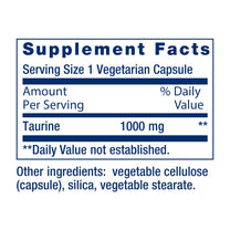 Life Extension Taurine, Pure Taurine Amino Acid Supplement, Heart, Liver and Brain Health, Longevity, Muscle and Exercise, 1000 mg dose, Non-GMO, Gluten-Free - Two Pack - 90 Vegetarian Capsules x 2